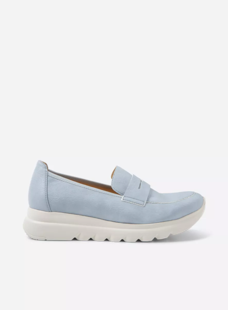 Wolky Slipons 02127 Snoafer F2F 86876 foggy blue vegan biocare