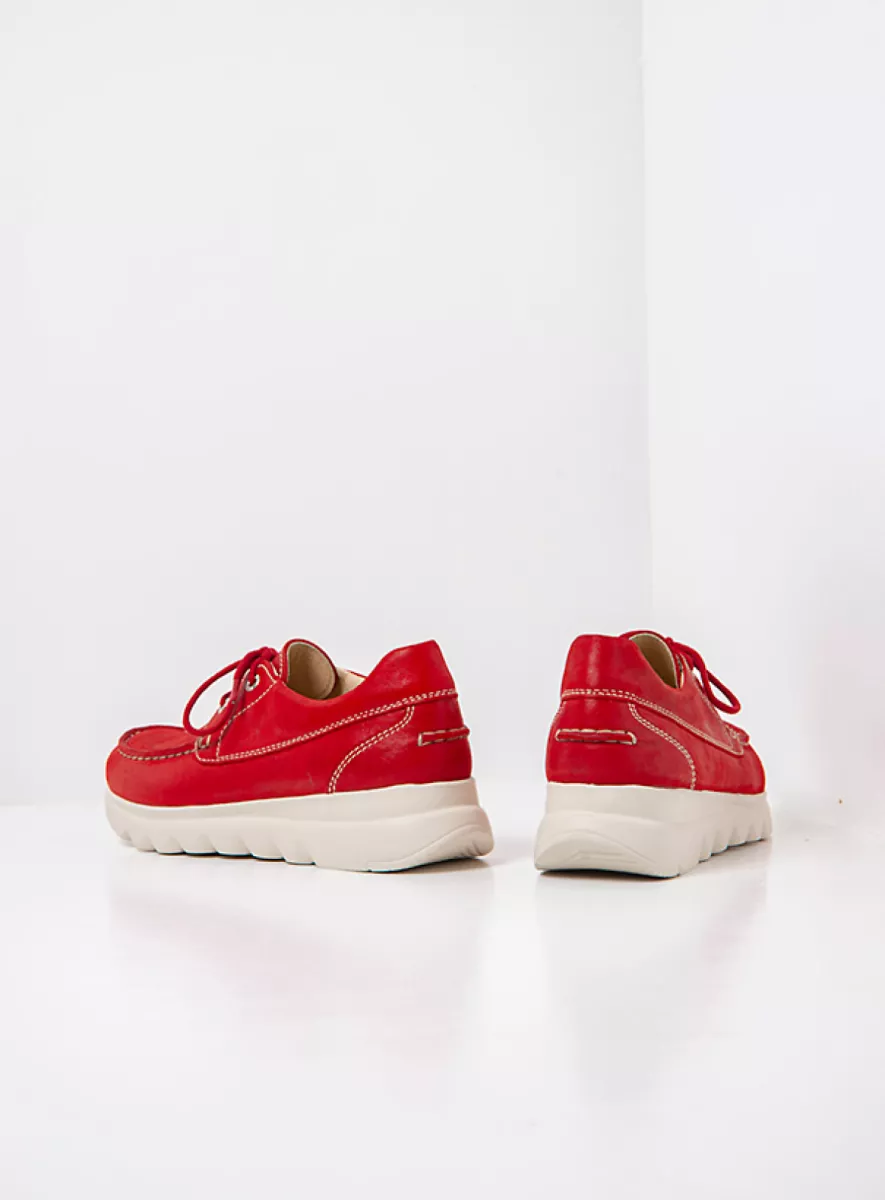 Wolky Lace up shoes 02128 Boaker 36570 red effect leather