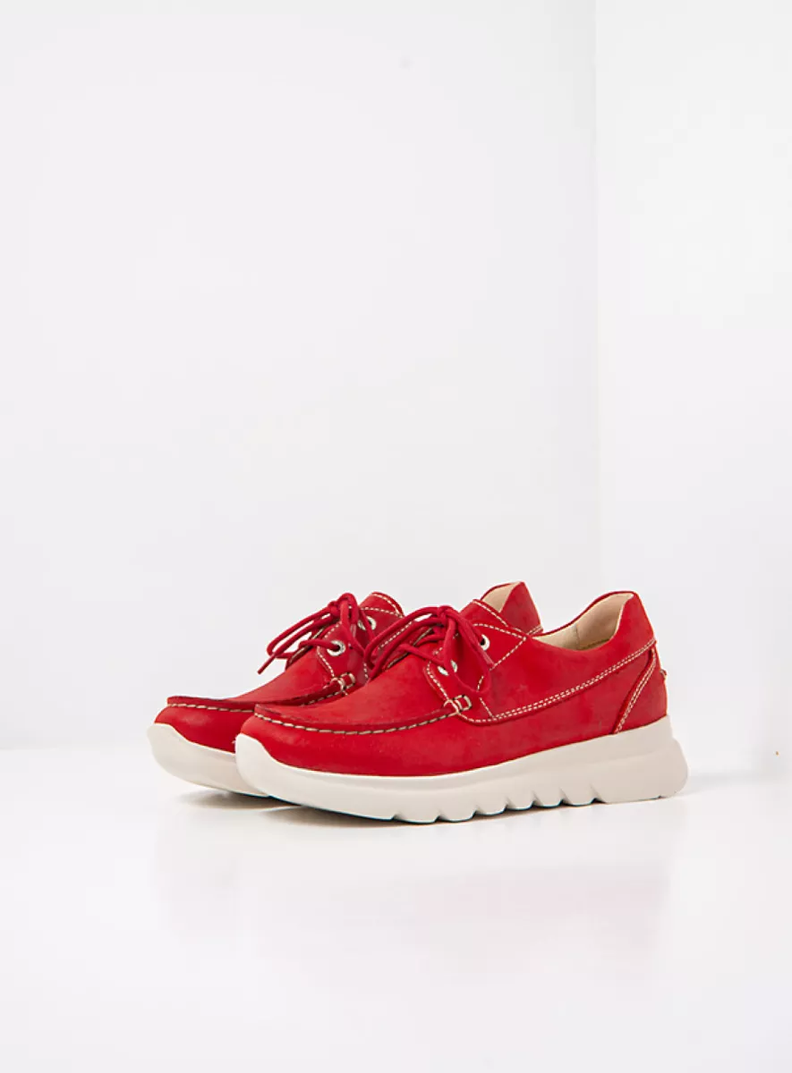Wolky Lace up shoes 02128 Boaker 36570 red effect leather