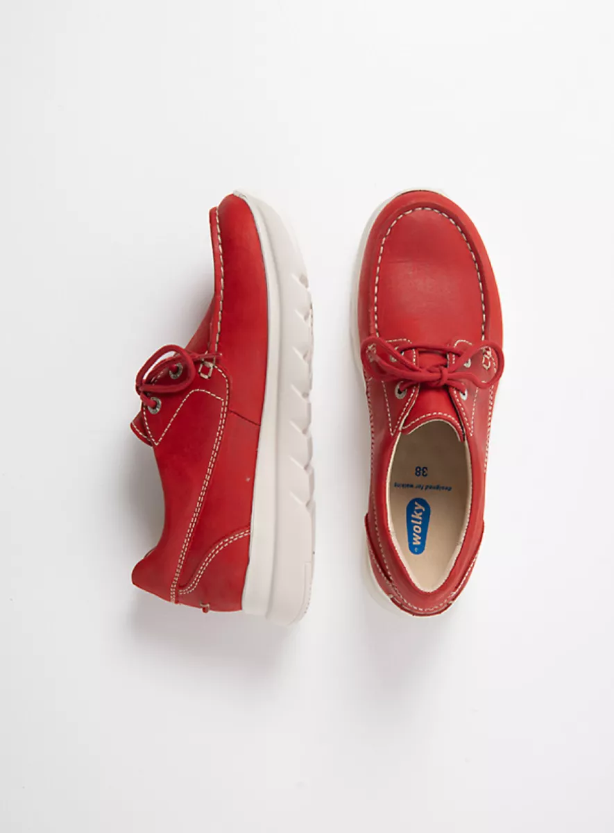 Wolky Lace up shoes 02128 Boaker 36570 red effect leather