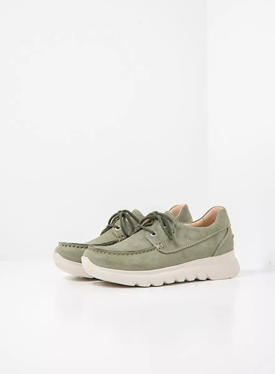 Wolky Lace up shoes 02128 Boaker 36701 sage green effect leather