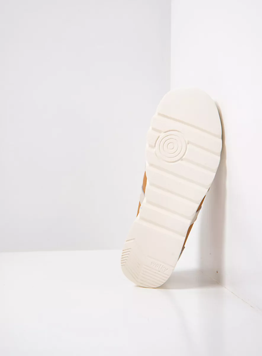 Wolky Trainers 02132 Sneaker S2F 71380 sand combi stretch leather