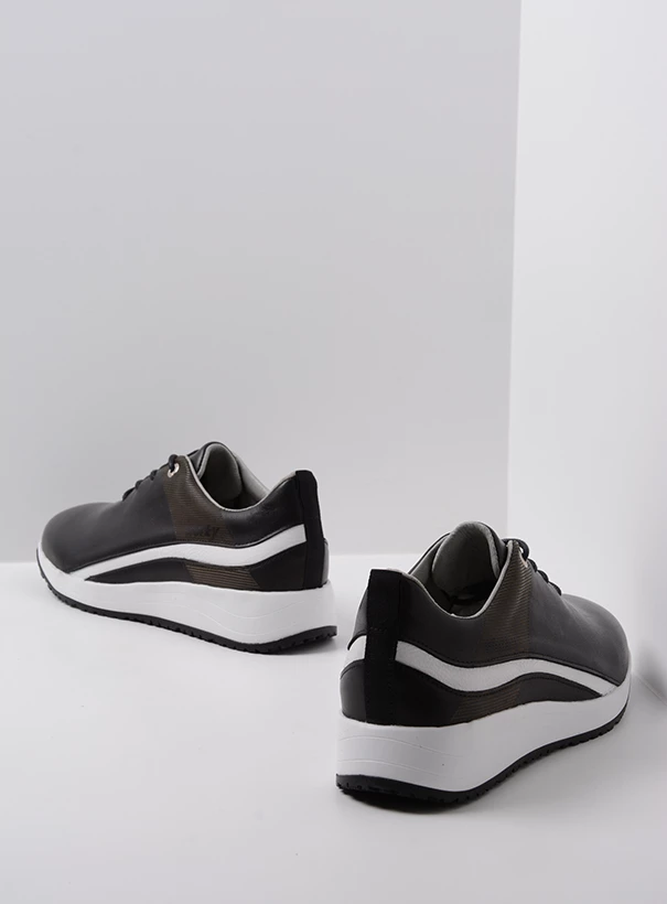 wolky low lace up shoes 02276 runner 30000 black white leather back