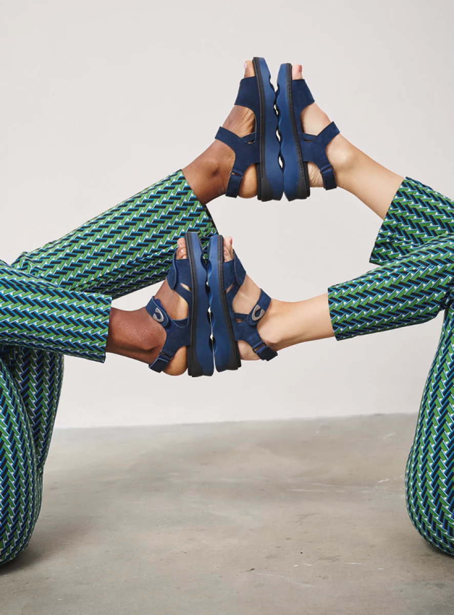 Wolky Sandals 02350 Medusa 11820 denim nubuck