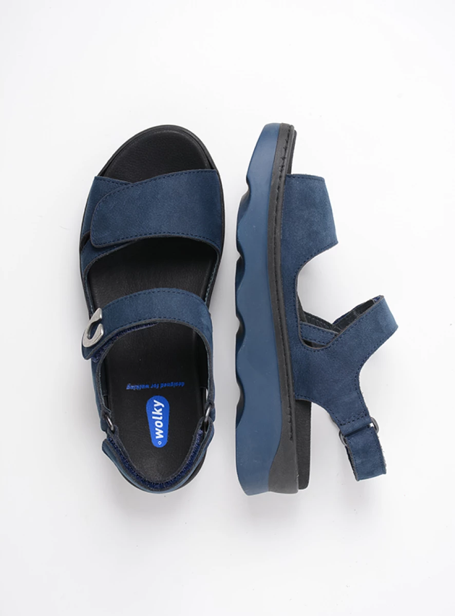 Wolky Sandals 02350 Medusa 11820 denim nubuck