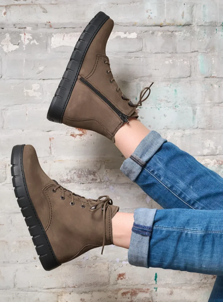 Buy your Wolky New Wave dark taupe leather shoes online Wolky