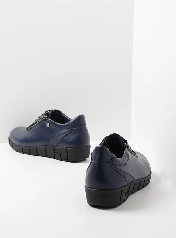 wolky low lace up shoes 02452 etosha hv 31800 blue leather back