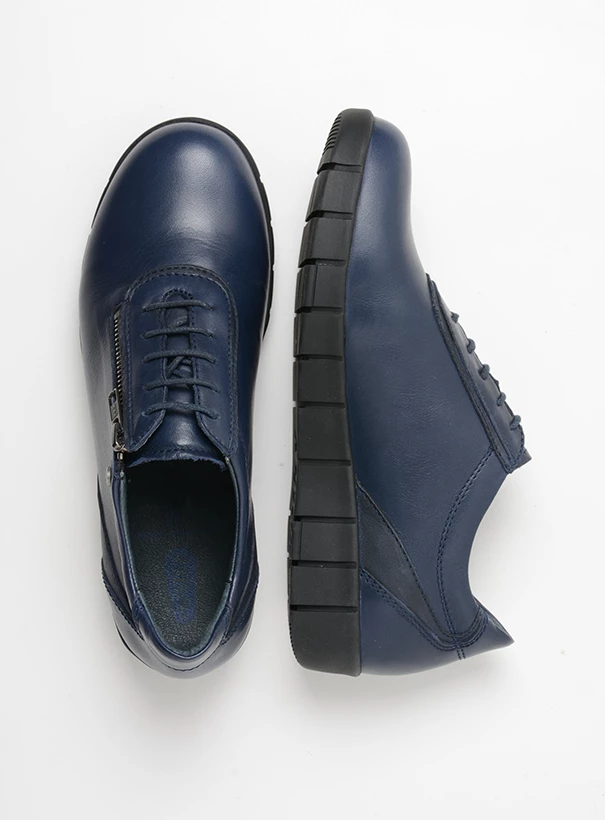 wolky low lace up shoes 02452 etosha hv 31800 blue leather top