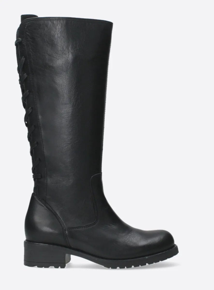 Wolky Lascana - black leather Boots for women