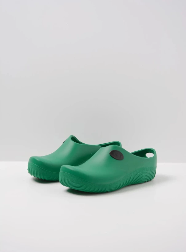 wolky clogs 02550 ok clog 90700 green fluor pu front