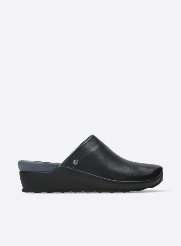 wolky clogs 02575 go 31000 black leather