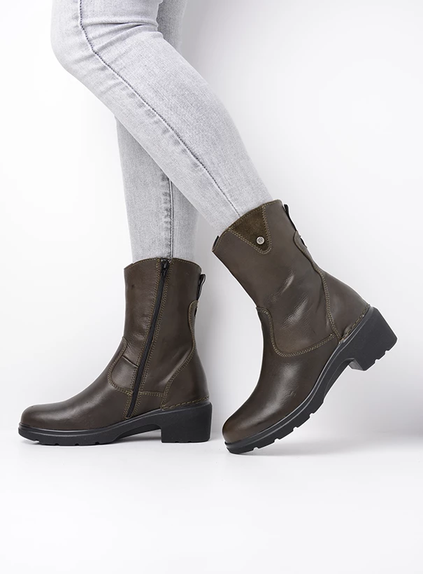 wolky biker boots 02782 arbol 24770 cactus leather detail