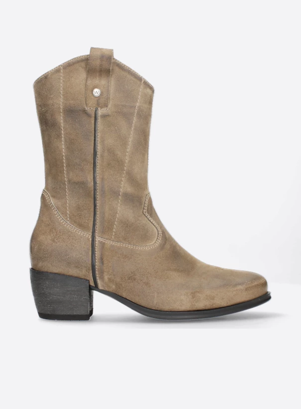 wolky mid calf boots 02876 caprock 45150 taupe suede