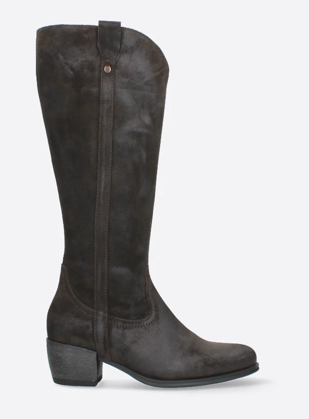 wolky long boots 02879 sundown 45305 dark brown suede