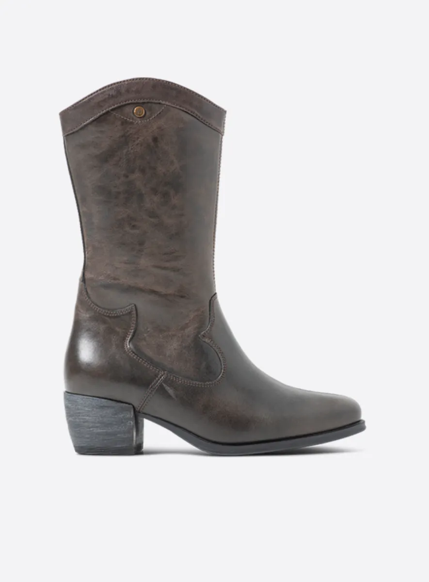 Wolky Caldwell HV - brown leather Cowboy boots for women