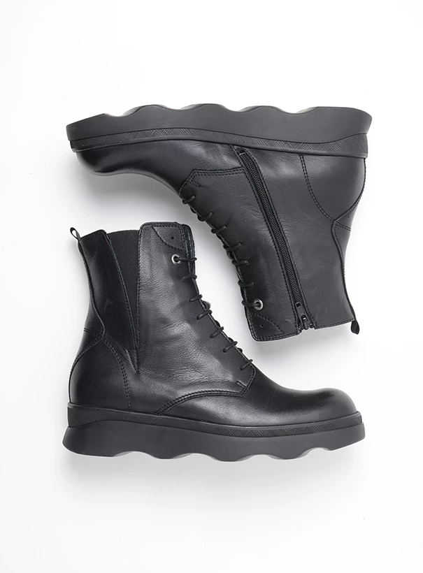 wolky boots 02975 akita 30000 black leather top