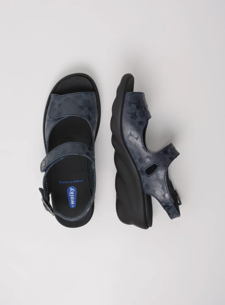 Buy your Wolky Scala blue nubuck shoes online Wolky