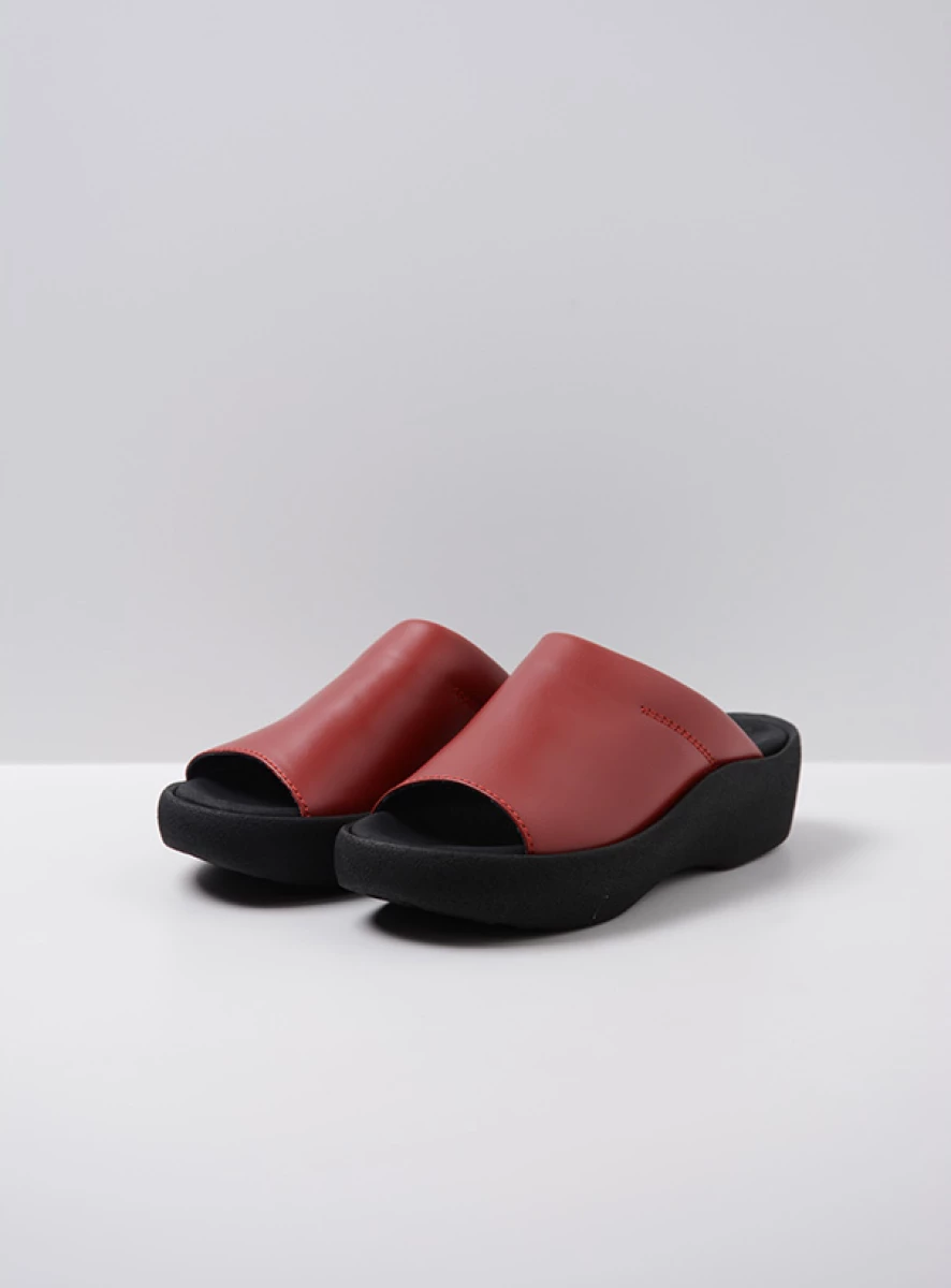Wolky Sandals 03201 Nassau 30500 red leather