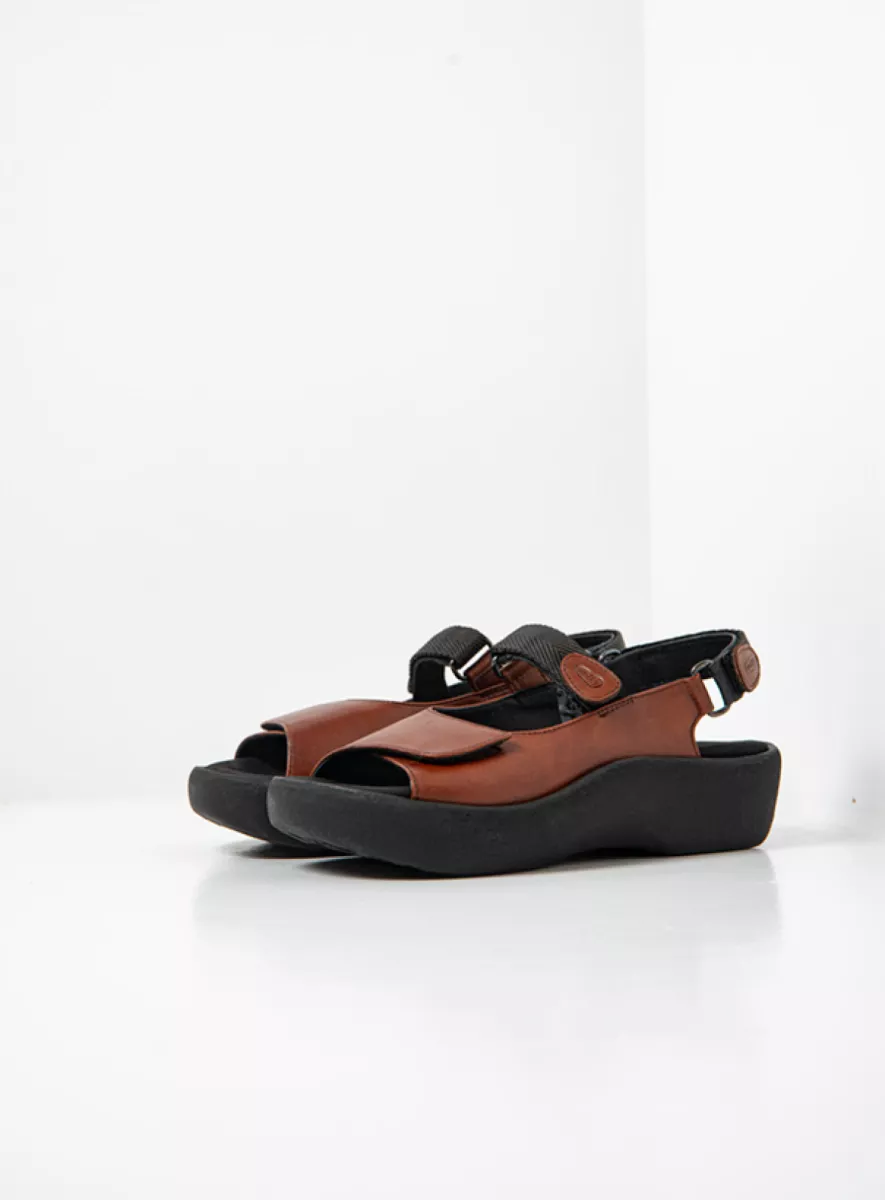 Wolky Sandals 03204 Jewel 30430 cognac leather