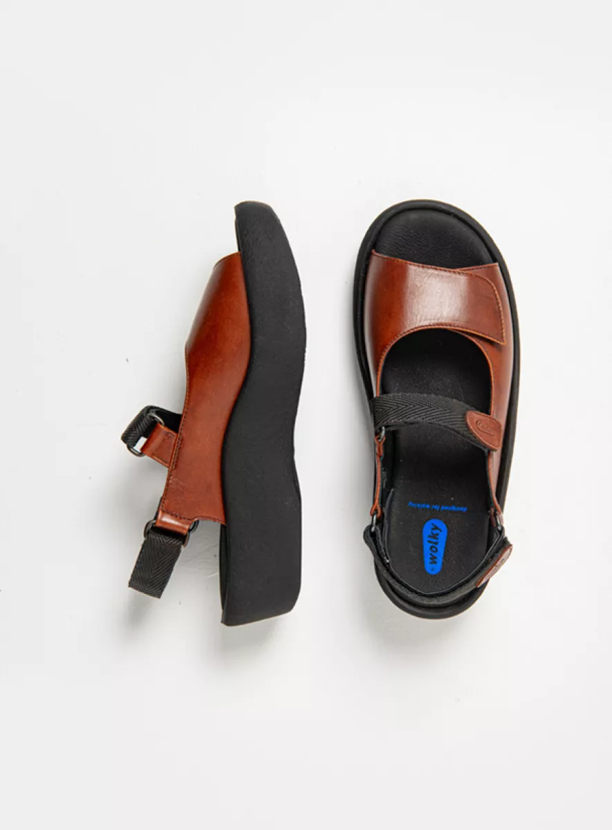 Wolky Sandals 03204 Jewel 30430 cognac leather