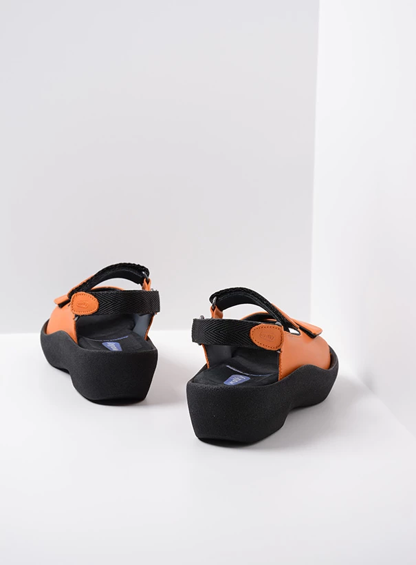 wolky sandals 03204 jewel 34550 orange leather back