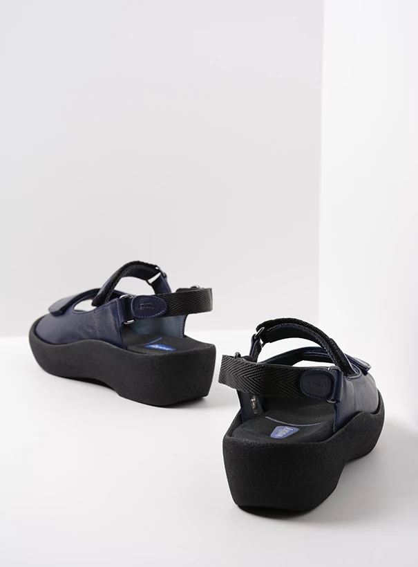 wolky sandals 03204 jewel 34800 blue leather back