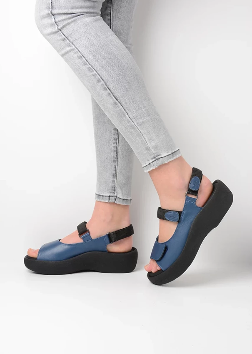 wolky sandals 03204 jewel 34840 jeans leather detail