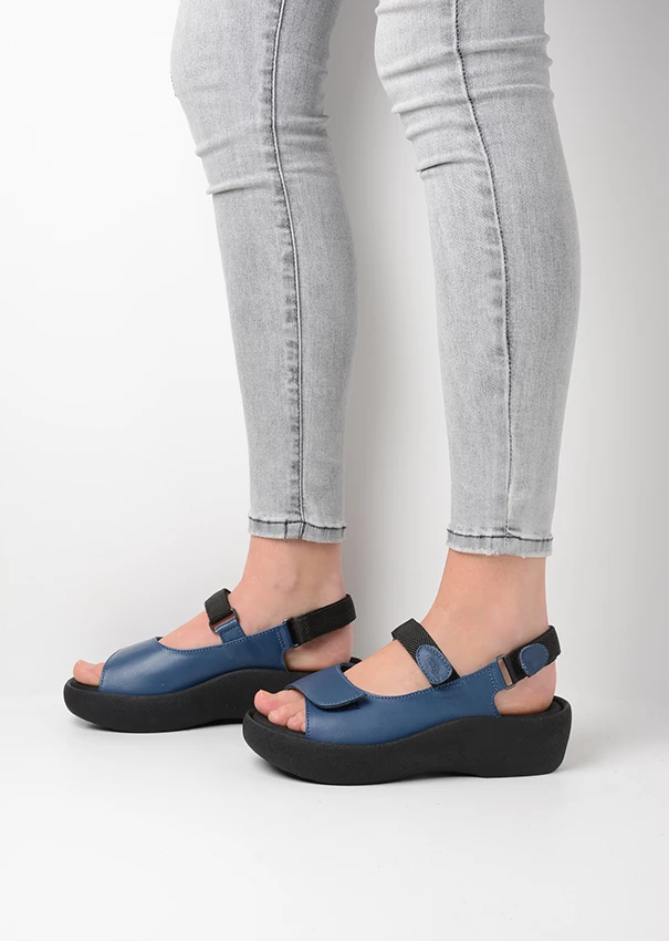 wolky sandals 03204 jewel 34840 jeans leather sfeer