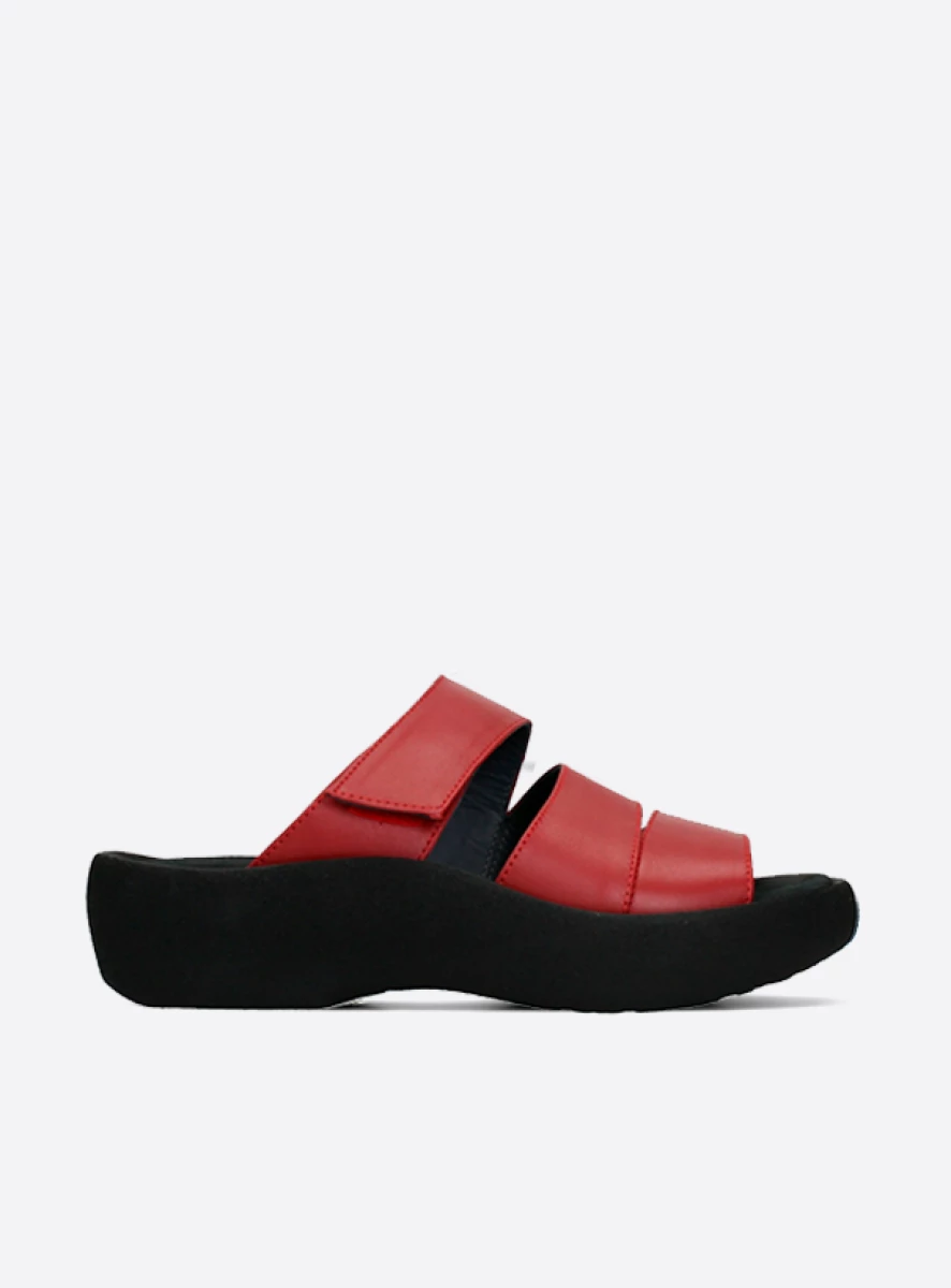 Wolky Sandals 03207 Aporia 30500 red leather