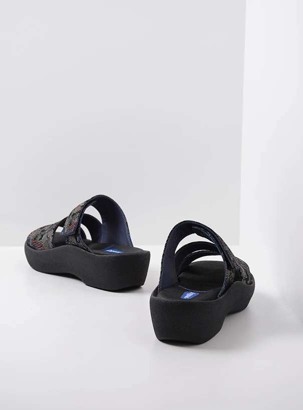 wolky sandals 03207 aporia 68080 black blue suede back