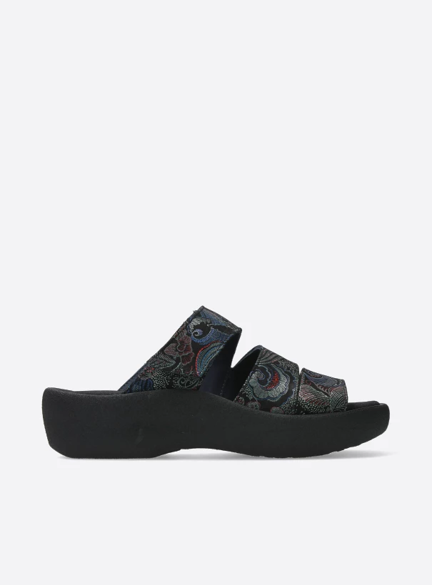 wolky sandals 03207 aporia 68080 black blue suede