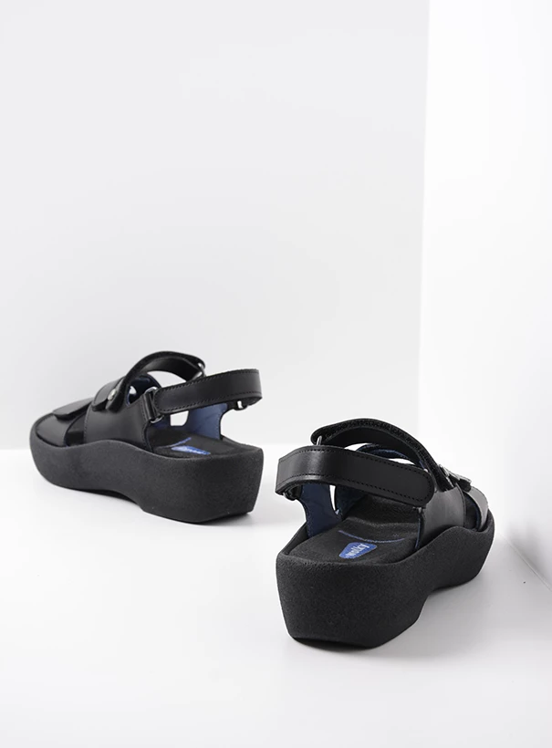 wolky sandals 03223 avalon 30000 black leather back