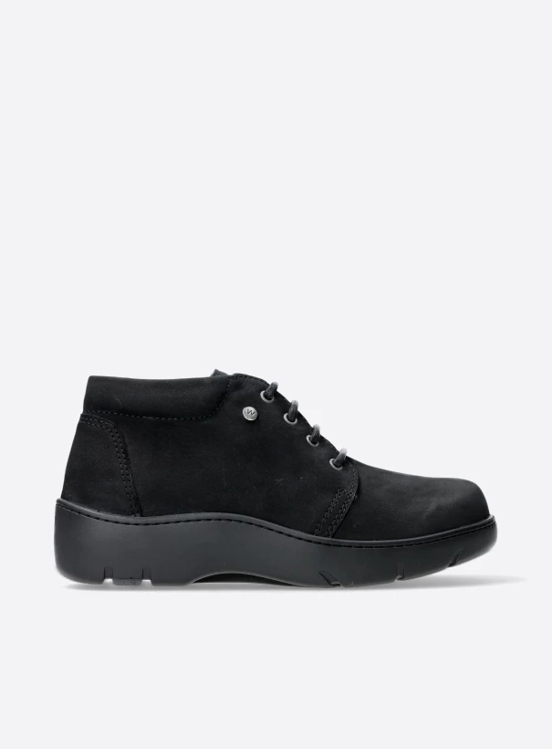 wolky high lace up shoes 03255 tarda xw wr 11000 black nubuck