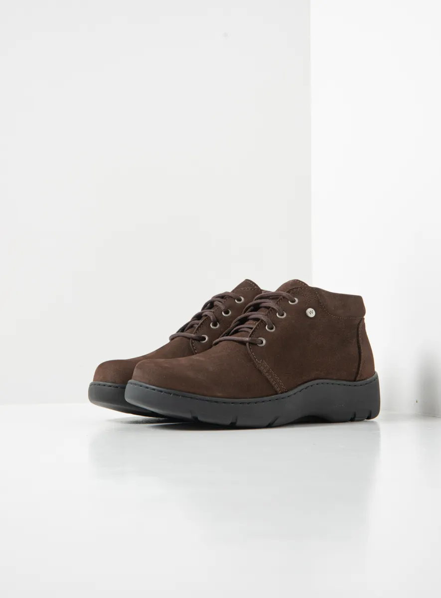Wolky Tarda WR - brown nubuck Arch support shoes for women