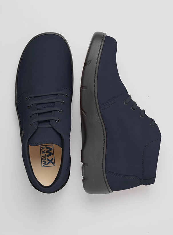 wolky high lace up shoes 03255 tarda xw wr 11800 dark blue nubuck top
