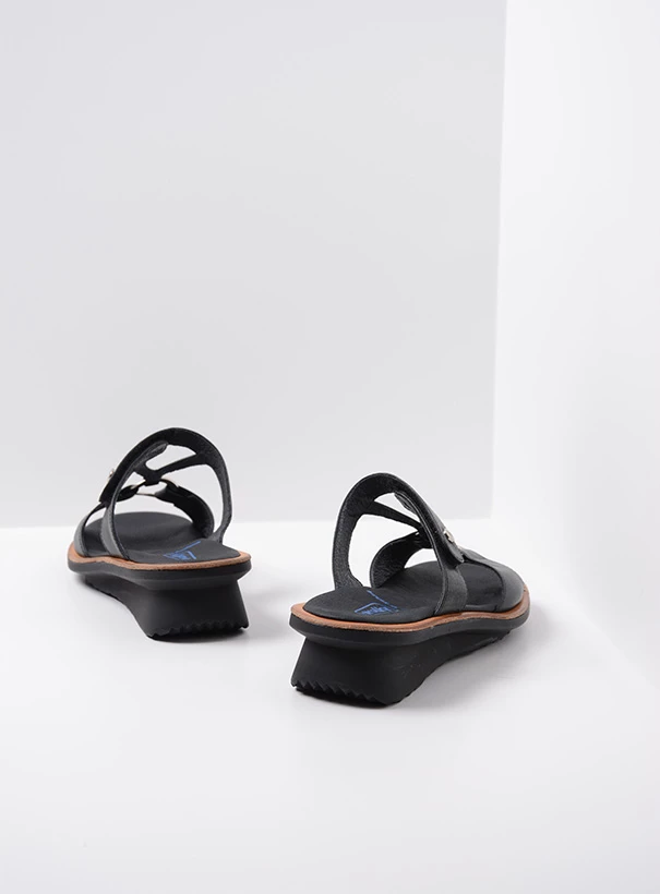 wolky sandals 03307 isa 21000 black leather back