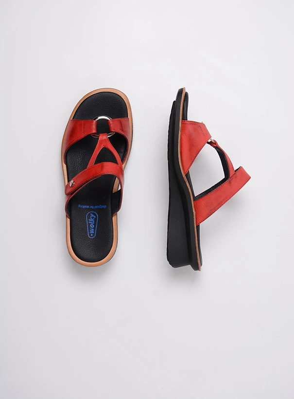 wolky sandals 03307 isa 21500 red leather top