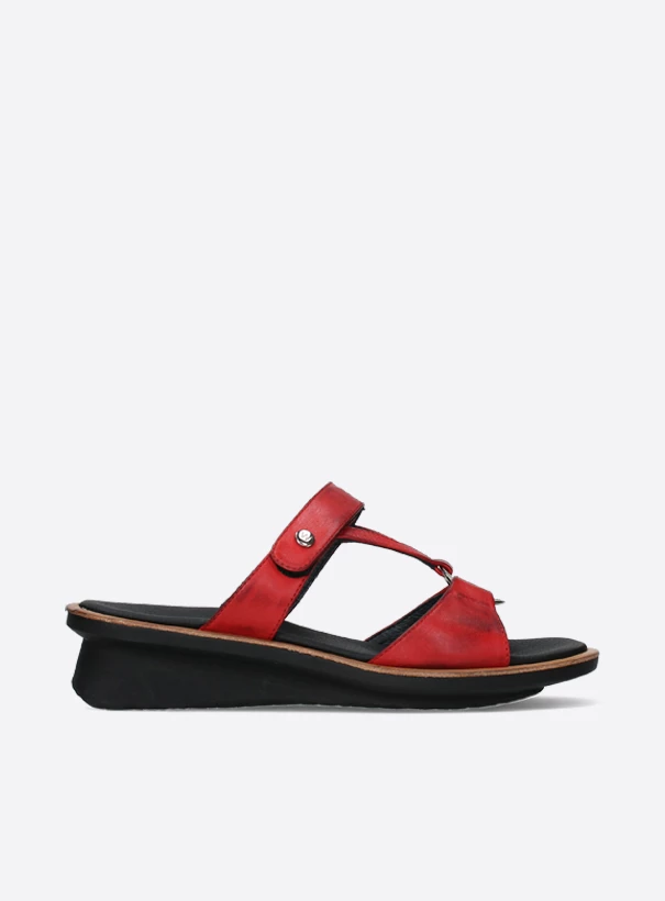 wolky sandals 03307 isa 21500 red leather