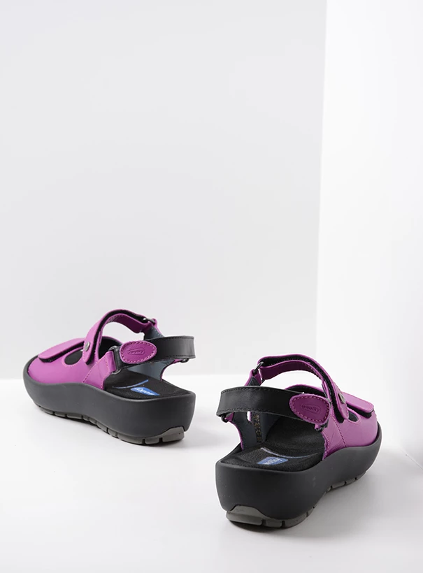 wolky sandals 03325 rio 20660 fuchsia leather back