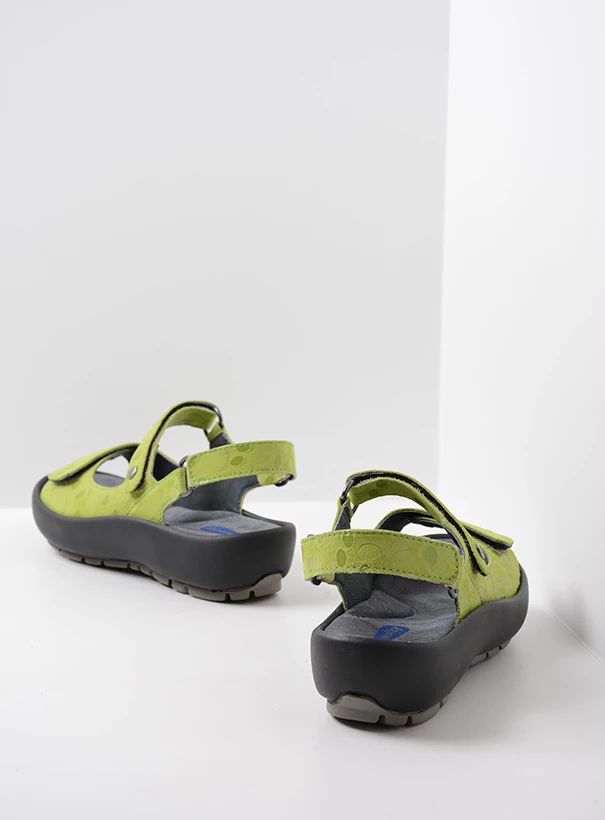 wolky sandals 03333 brasilia 12575 lime leather back