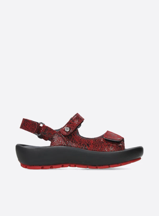 wolky sandals 03333 brasilia 41500 red leather