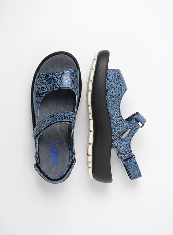 wolky sandals 03333 brasilia 41820 denim blue leather top