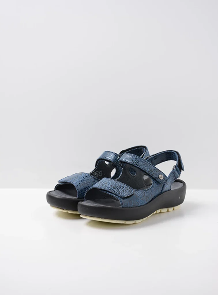 Buy your Wolky Brasilia denim blue leather shoes online Wolky