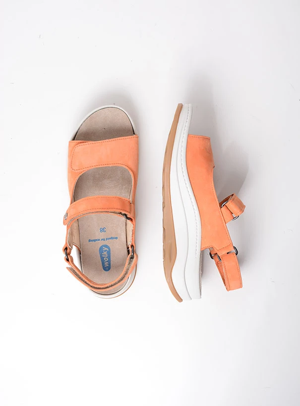 wolky sandals 03350 adura 10557 orange nubuck top
