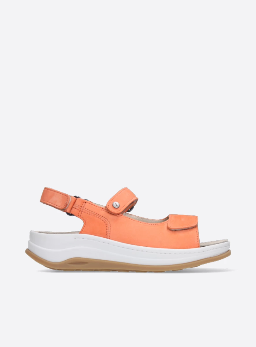 wolky sandals 03350 adura 10557 orange nubuck