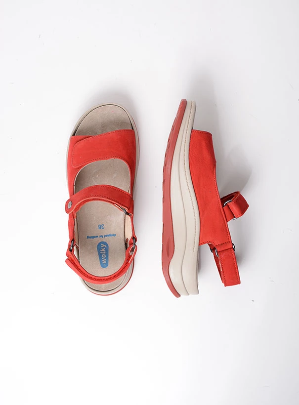 wolky sandals 03350 adura 10570 red nubuck top