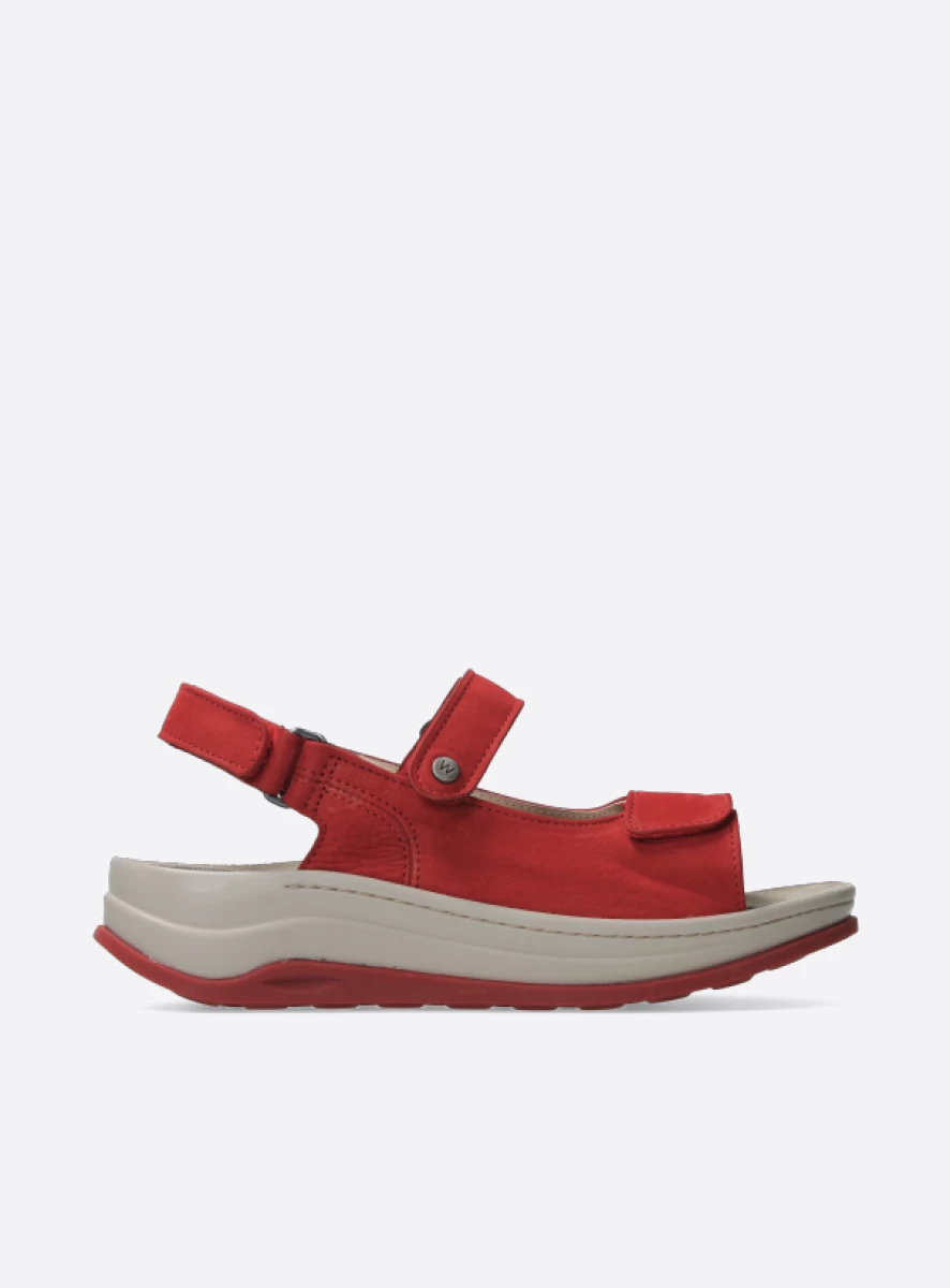 wolky sandals 03350 adura 10570 red nubuck