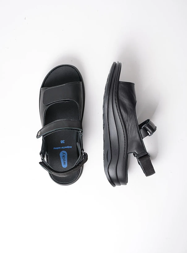 wolky sandals 03350 adura 20000 black leather top
