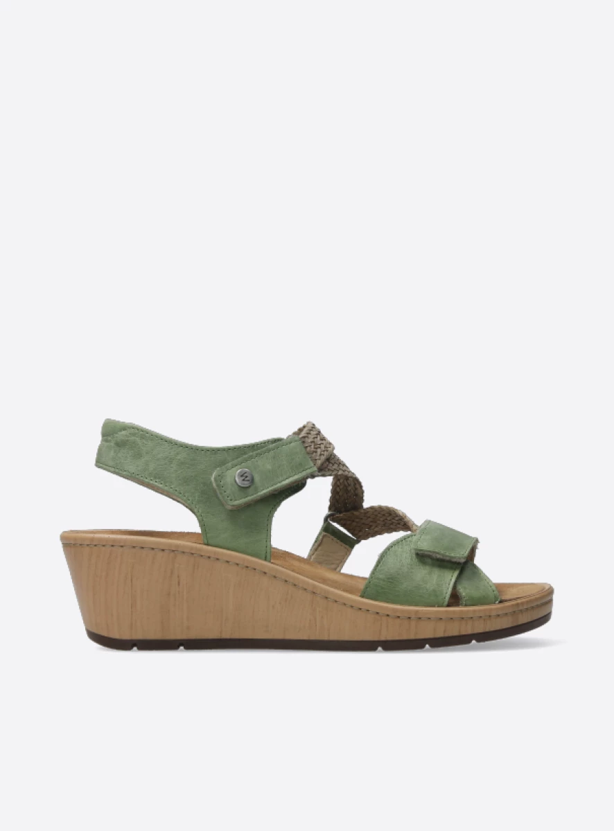 wolky sandals 03550 la jolla 30710 olive green leather