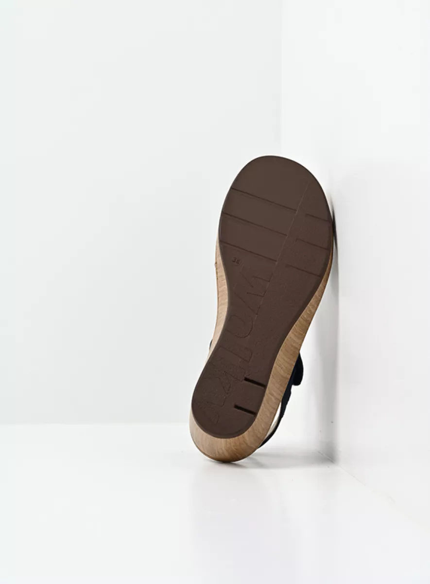Wolky Sandals 03552 Sanibel 36820 denim effect leather